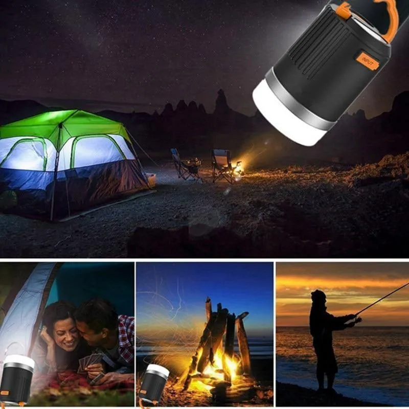 Tragbare Laterne Outdoor Camping Licht 440 Lumen Multifunktions-USB wiederaufladbare LED-Licht mit 10400mAh Power Bank