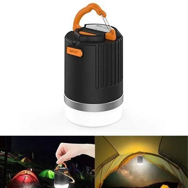 Tragbare Laterne Outdoor Camping Licht 440 Lumen Multifunktions-USB wiederaufladbare LED-Licht mit 10400mAh Power Bank