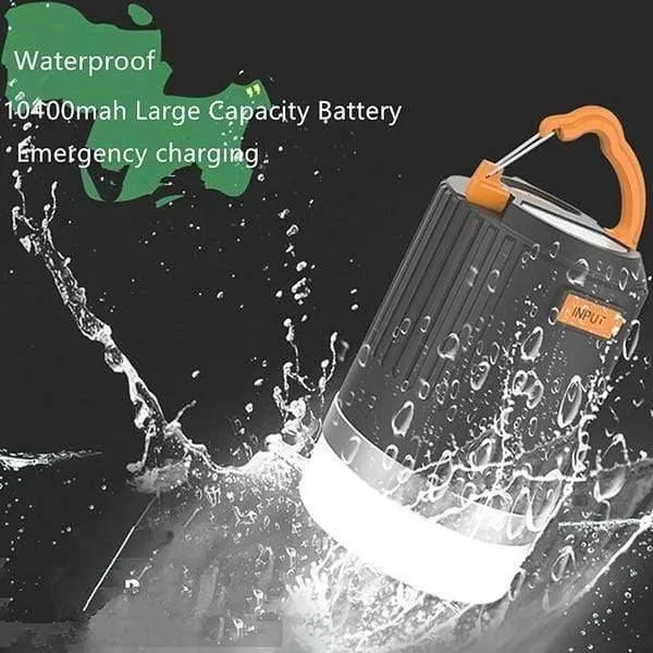Tragbare Laterne Outdoor Camping Licht 440 Lumen Multifunktions-USB wiederaufladbare LED-Licht mit 10400mAh Power Bank