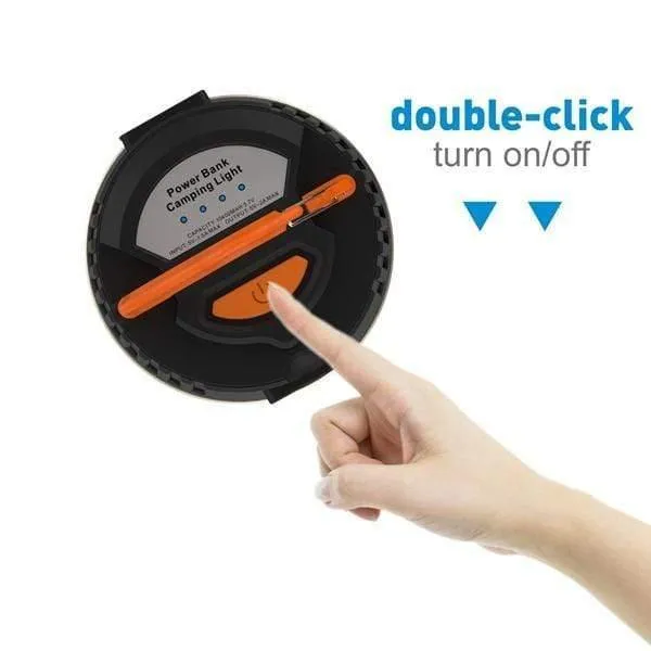 Tragbare Laterne Outdoor Camping Licht 440 Lumen Multifunktions-USB wiederaufladbare LED-Licht mit 10400mAh Power Bank