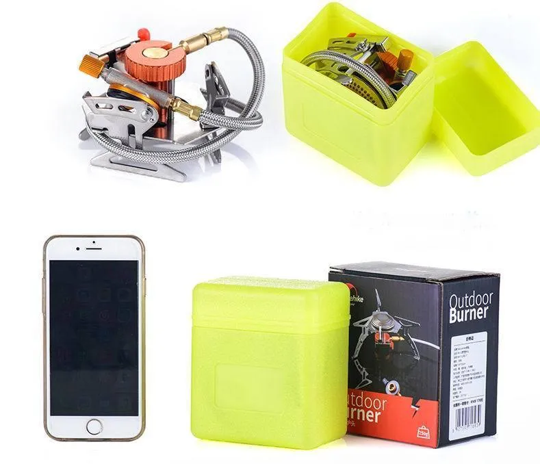 Outdoor Folding Einteiliger Kupferherd Kochofen Ende Split Typ Gasbrenner Tragbare Herd Gasherde Camping Ausrüstung