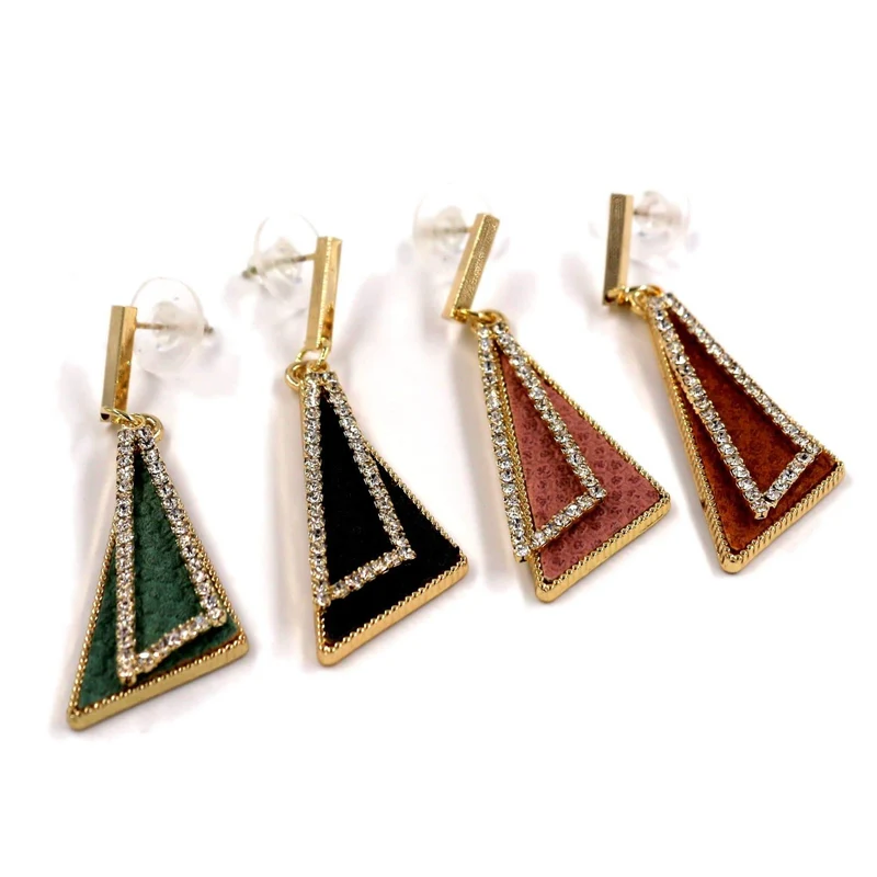 Strass Ohrringe Ohrhänger Gold/Silber Ohrringe Modeschmuck Ohrringe Declaration 2019 Moderner Modeschmuck
