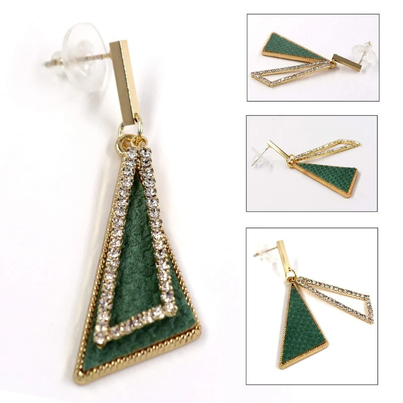 Strass Ohrringe Ohrhänger Gold/Silber Ohrringe Modeschmuck Ohrringe Declaration 2019 Moderner Modeschmuck