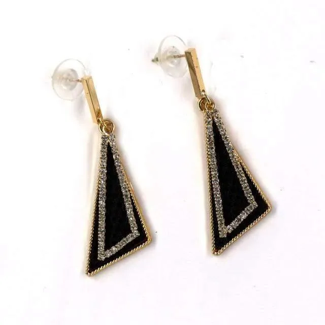Strass Ohrringe Ohrhänger Gold/Silber Ohrringe Modeschmuck Ohrringe Declaration 2019 Moderner Modeschmuck