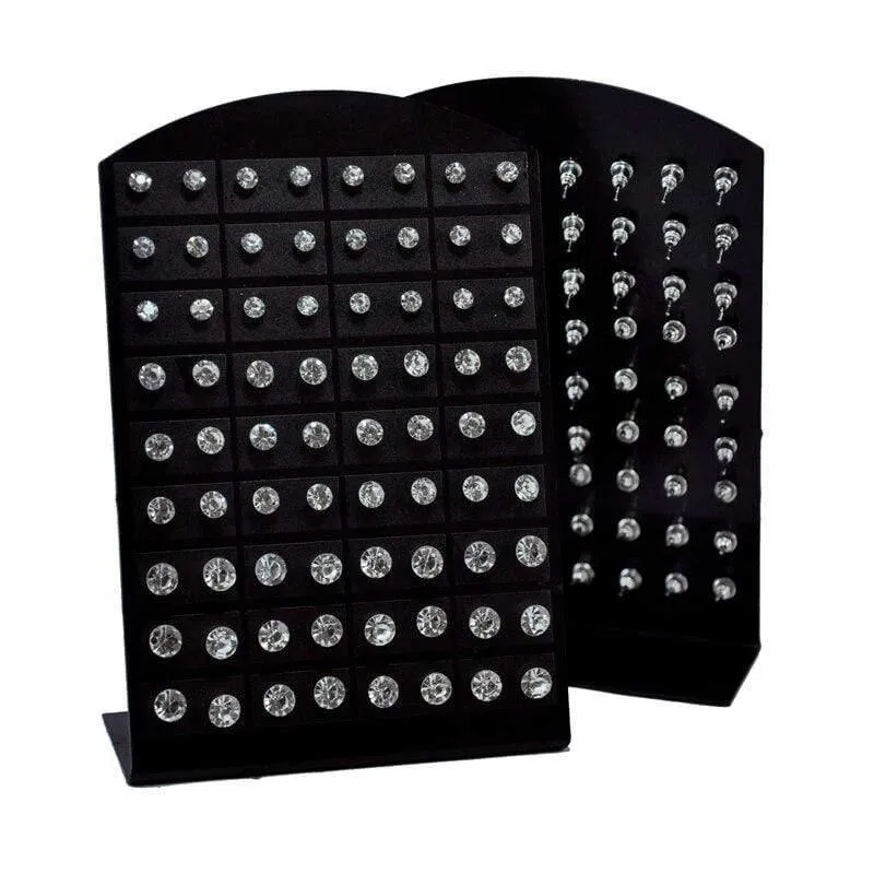 720 Stücke 10 Sätze Frauen Zirkon 316L Edelstahl Ohrstecker Für Frau Modeschmuck Großhandel Bulks Viele Heißer Verkauf BL285