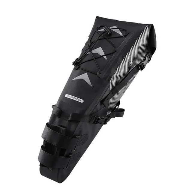 Wasserdichte Fahrradsatteltasche, reflektierend, große Kapazität, faltbare Hecktasche, Fahrrad-MTB-Kofferraumtasche, Rucksack