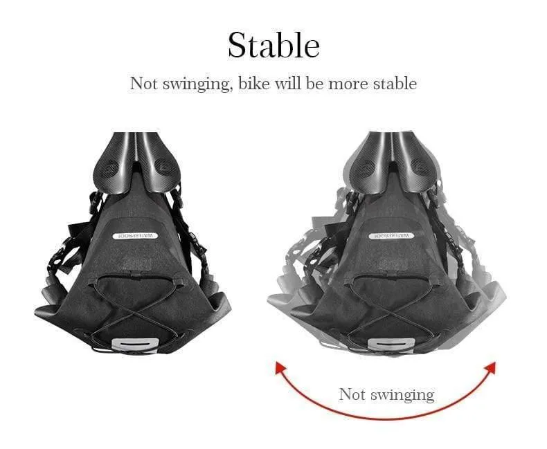 Wasserdichte Fahrradsatteltasche, reflektierend, große Kapazität, faltbare Hecktasche, Fahrrad-MTB-Kofferraumtasche, Rucksack