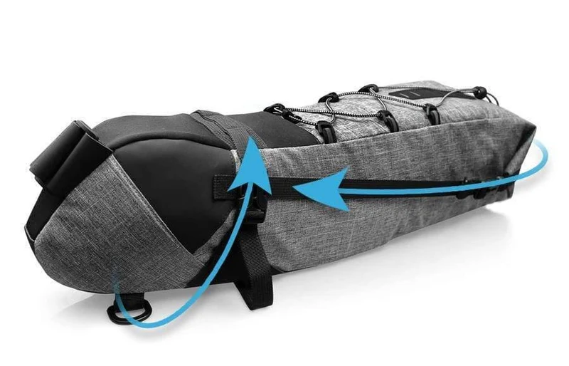 Wasserdichte Fahrradsatteltasche, große Fahrrad-Hecksitztaschen, TPU + Polyester, Fahrrad-Hinterradtaschen, Fahrradzubehör, 12 l