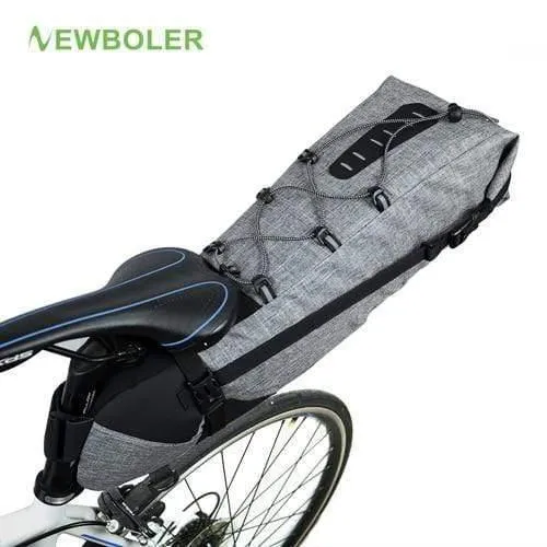 Wasserdichte Fahrradsatteltasche, große Fahrrad-Hecksitztaschen, TPU + Polyester, Fahrrad-Hinterradtaschen, Fahrradzubehör, 12 l