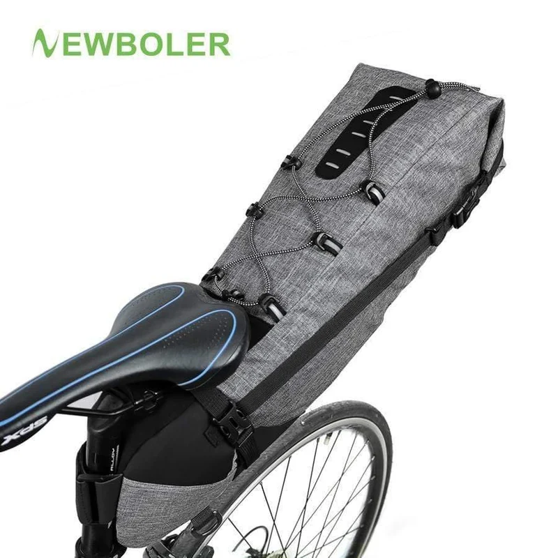 Wasserdichte Fahrradsatteltasche, große Fahrrad-Hecksitztaschen, TPU + Polyester, Fahrrad-Hinterradtaschen, Fahrradzubehör, 12 l