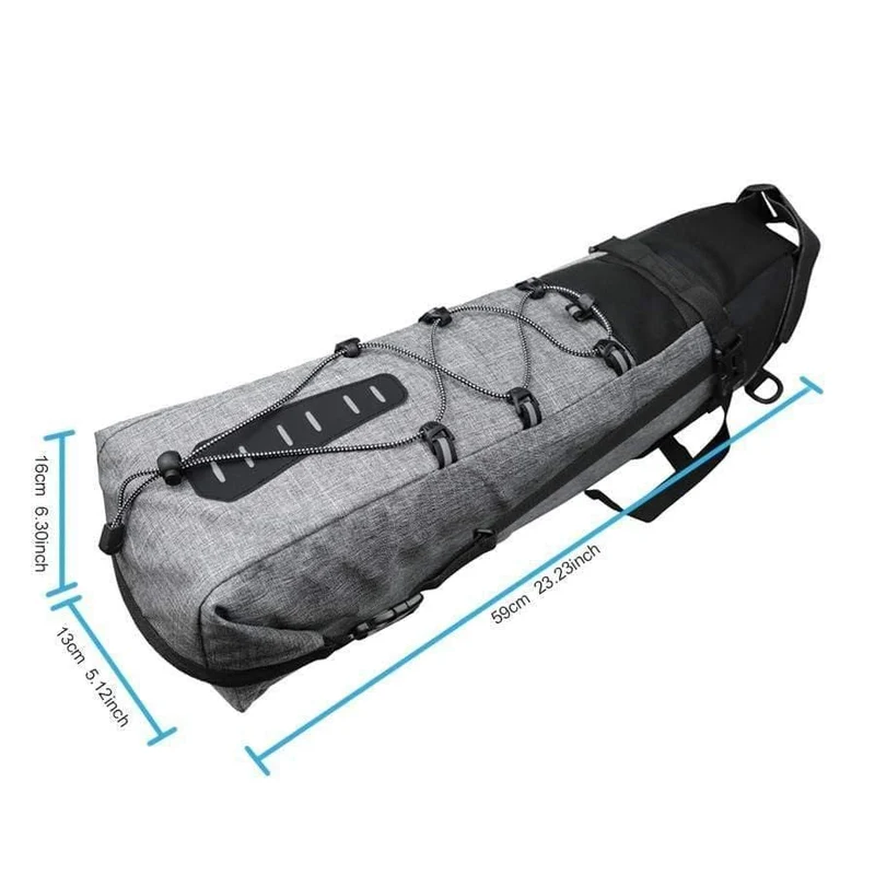 Wasserdichte Fahrradsatteltasche, große Fahrrad-Hecksitztaschen, TPU + Polyester, Fahrrad-Hinterradtaschen, Fahrradzubehör, 12 l