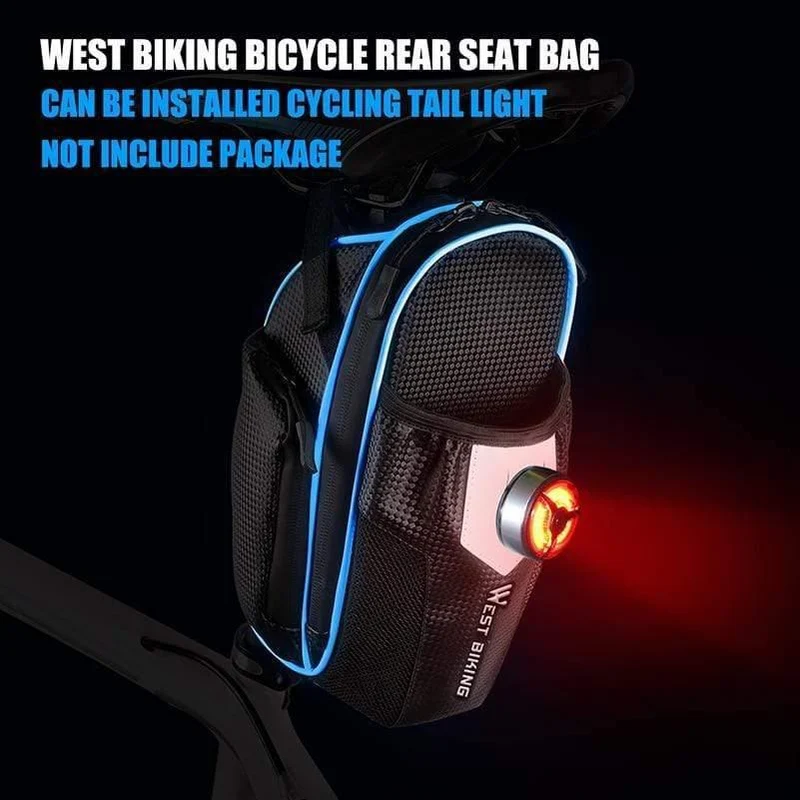 MTB Fahrrad Wasserdichte Hinten Tasche Fahrrad Zubehör Fahrrad Sattel Tasche mit Wasser Flasche Tasche Radfahren Hinten Sitz Schwanz Tasche