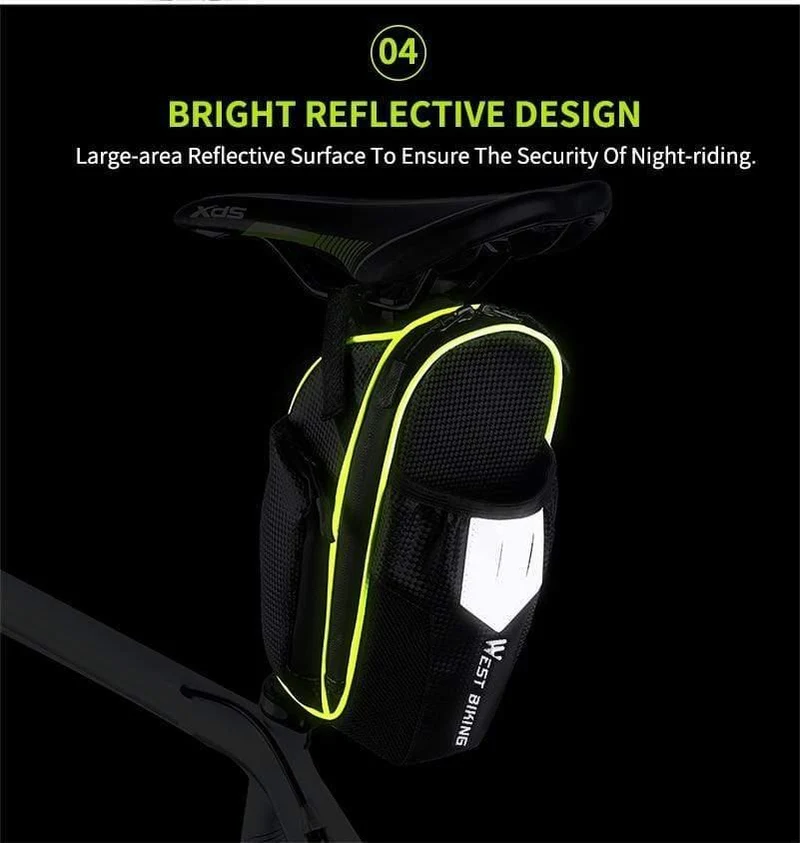 MTB Fahrrad Wasserdichte Hinten Tasche Fahrrad Zubehör Fahrrad Sattel Tasche mit Wasser Flasche Tasche Radfahren Hinten Sitz Schwanz Tasche