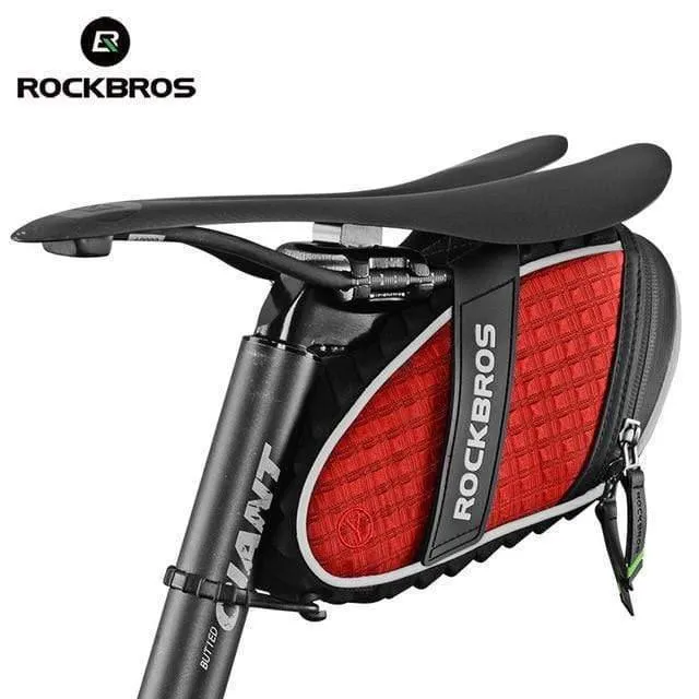 Fahrradtasche, 3D-Schale, regendichte Satteltasche, reflektierende Fahrradtasche, stoßfeste Fahrrad-Sattelstützentasche für hinten, MTB-Fahrradzubehör