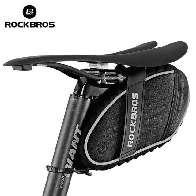 Fahrradtasche, 3D-Schale, regendichte Satteltasche, reflektierende Fahrradtasche, stoßfeste Fahrrad-Sattelstützentasche für hinten, MTB-Fahrradzubehör