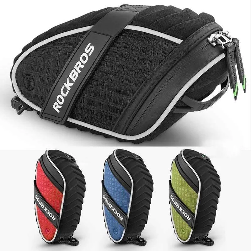 Fahrradtasche, 3D-Schale, regendichte Satteltasche, reflektierende Fahrradtasche, stoßfeste Fahrrad-Sattelstützentasche für hinten, MTB-Fahrradzubehör