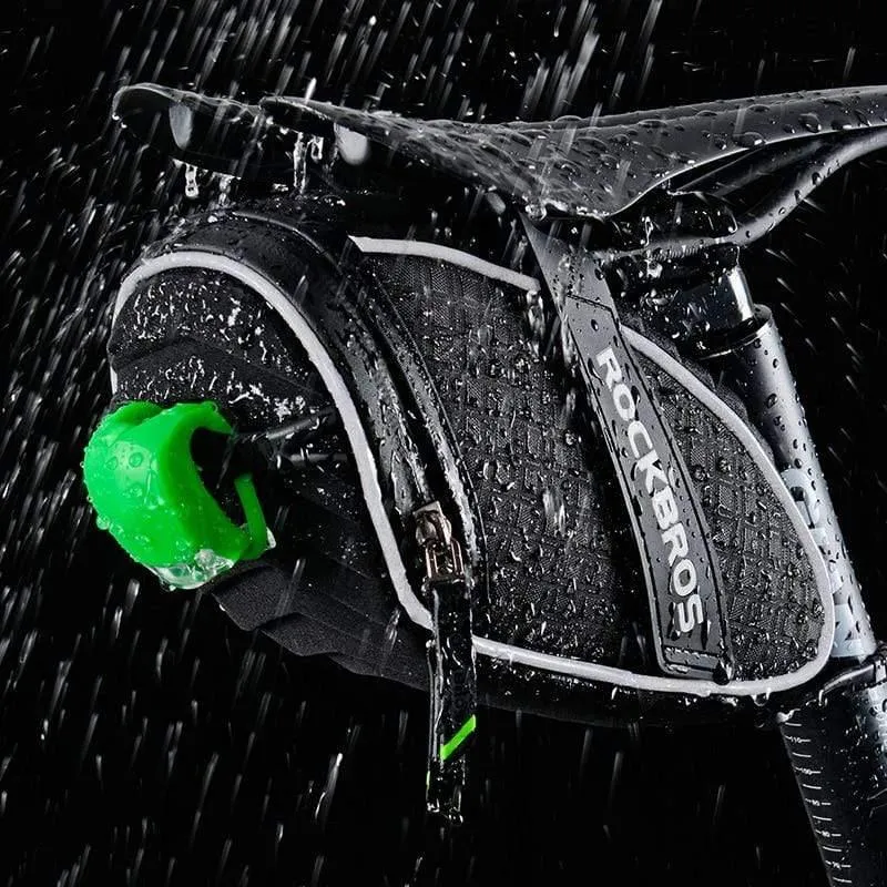 Fahrradtasche, 3D-Schale, regendichte Satteltasche, reflektierende Fahrradtasche, stoßfeste Fahrrad-Sattelstützentasche für hinten, MTB-Fahrradzubehör