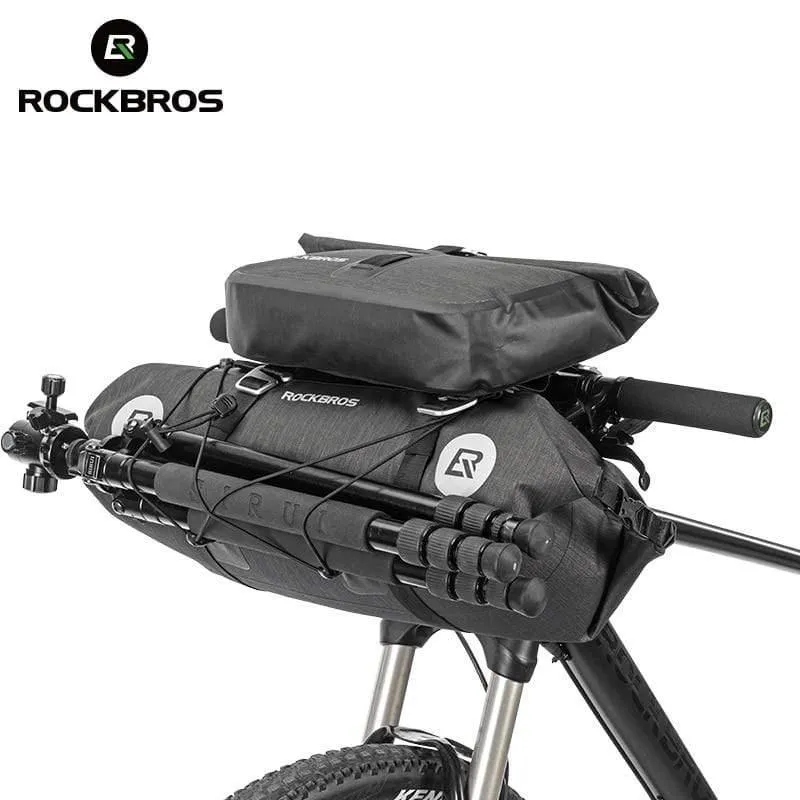 Wasserdichte Fahrrad-Vorderrohrtaschen mit großer Kapazität MTB-Fahrradlenkertaschen Vorderrahmen-Kofferraum-Pannier Fahrradzubehör
