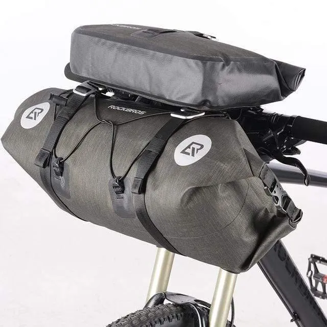 Wasserdichte Fahrrad-Vorderrohrtaschen mit großer Kapazität MTB-Fahrradlenkertaschen Vorderrahmen-Kofferraum-Pannier Fahrradzubehör