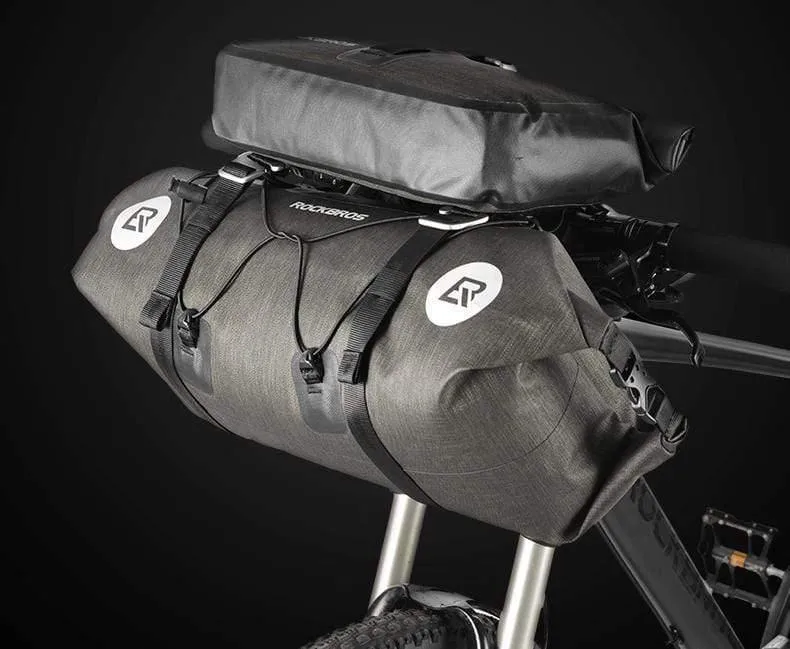 Wasserdichte Fahrrad-Vorderrohrtaschen mit großer Kapazität MTB-Fahrradlenkertaschen Vorderrahmen-Kofferraum-Pannier Fahrradzubehör