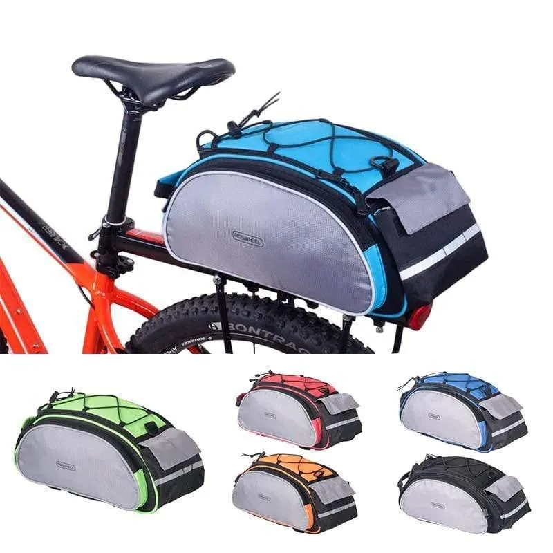 Fahrrad 13L Tragetasche Fahrradträger Gepäckträgerkorb Rücksitz Ablagetasche Radfahren Gepäck Schulter Handtasche 14541