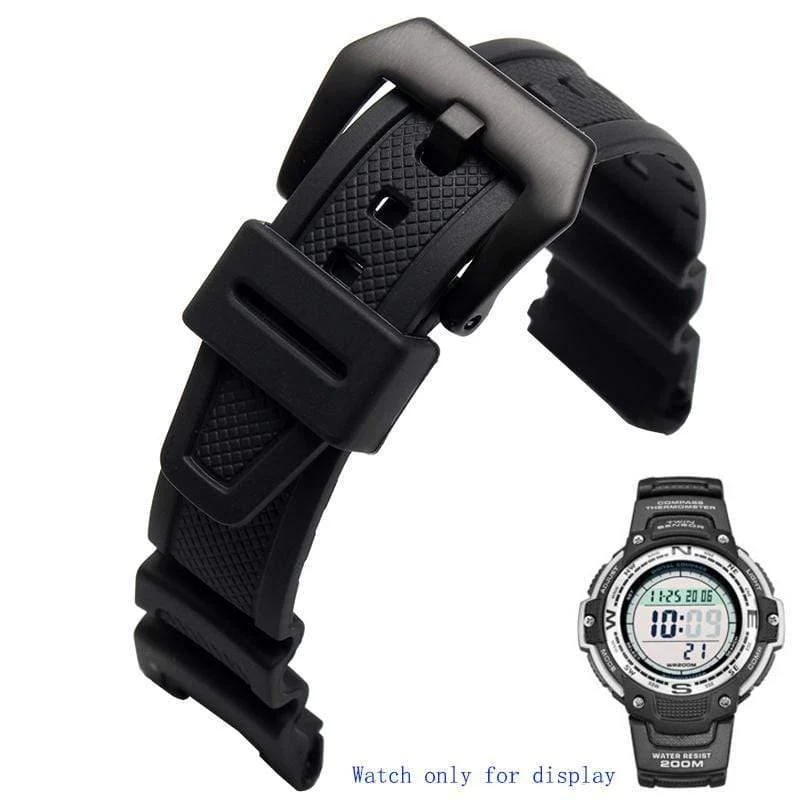 Silikonkautschuk wasserdichtes Armband für Casio SGW-100 Uhrenarmbänder Smartwatches Zubehör Armband