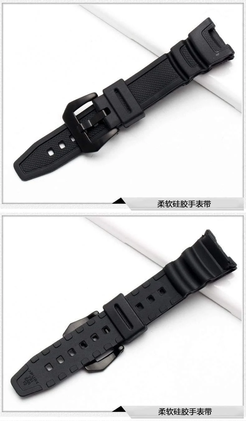 Silikonkautschuk wasserdichtes Armband für Casio SGW-100 Uhrenarmbänder Smartwatches Zubehör Armband