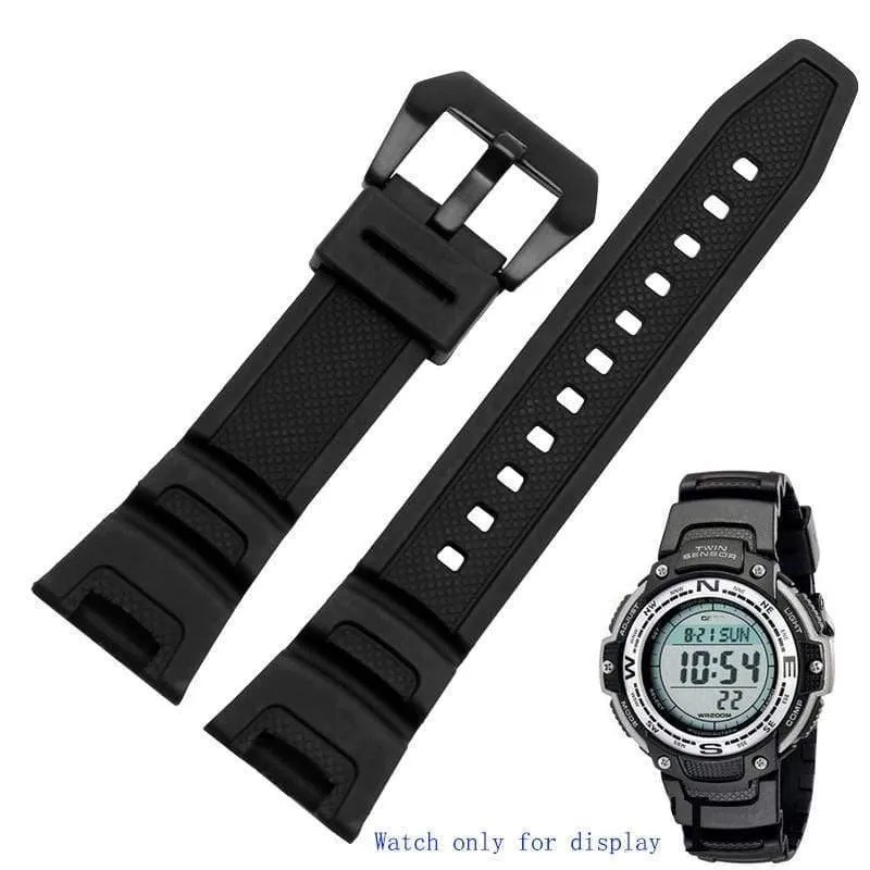 Silikonkautschuk wasserdichtes Armband für Casio SGW-100 Uhrenarmbänder Smartwatches Zubehör Armband