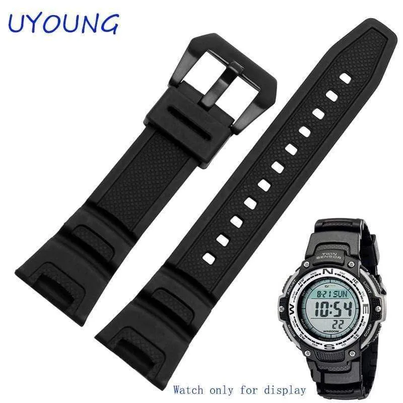 Silikonkautschuk wasserdichtes Armband für Casio SGW-100 Uhrenarmbänder Smartwatches Zubehör Armband