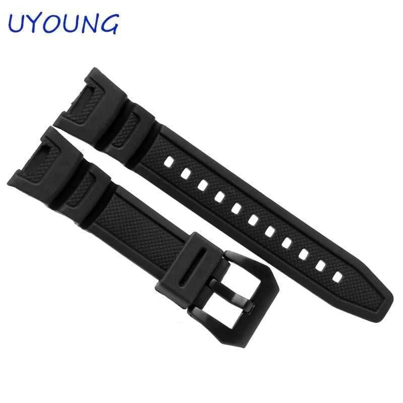 Silikonkautschuk wasserdichtes Armband für Casio SGW-100 Uhrenarmbänder Smartwatches Zubehör Armband
