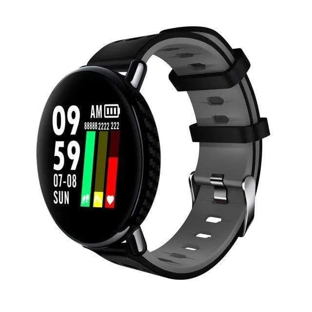 Smart Watch IP68 Wasserdichte Uhr Fitness Tracker Herzfrequenzmesser Männer Frauen Smartwatch für IOS Android