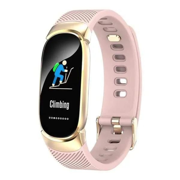 Frauen Smart Watch Sport Schrittzähler Smartwatch Blutdruck Sauerstoff Pulsmesser Fitness Tracker Anruf Alarm Erinnerung