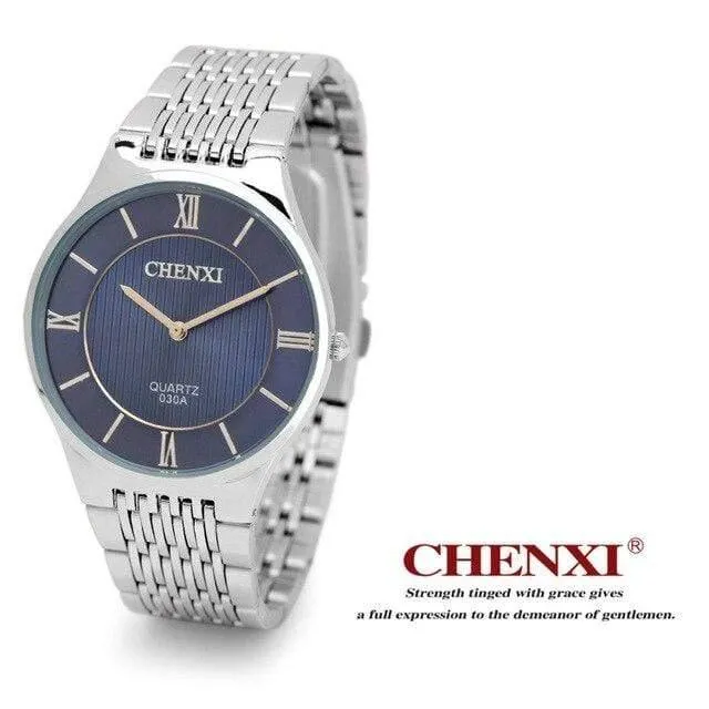 Herren Damen Paar Armbanduhr Quarz Stunden Business Dünn Mode Kleid Kette Armband Liebhaber Mädchen Junge Weihnachten Geburtstagsgeschenk