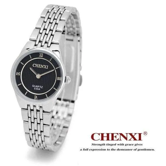 Herren Damen Paar Armbanduhr Quarz Stunden Business Dünn Mode Kleid Kette Armband Liebhaber Mädchen Junge Weihnachten Geburtstagsgeschenk