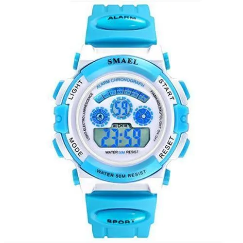 LCD Digitaluhren Kinder 50M Wasserdichte Armbanduhren Stoßfest Gratis Geschenkbox für Uhren Girls0704