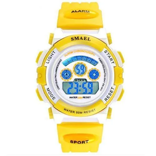 LCD Digitaluhren Kinder 50M Wasserdichte Armbanduhren Stoßfest Gratis Geschenkbox für Uhren Girls0704