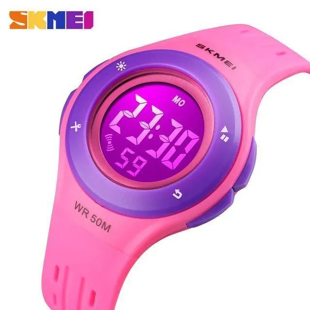 Uhren Für Kinder LED Sport Stil Kinder Digitale Elektronische Uhr Jungen Mädchen Kinder Cartoon 50M Wasserdichte Uhr SKMEI 2018