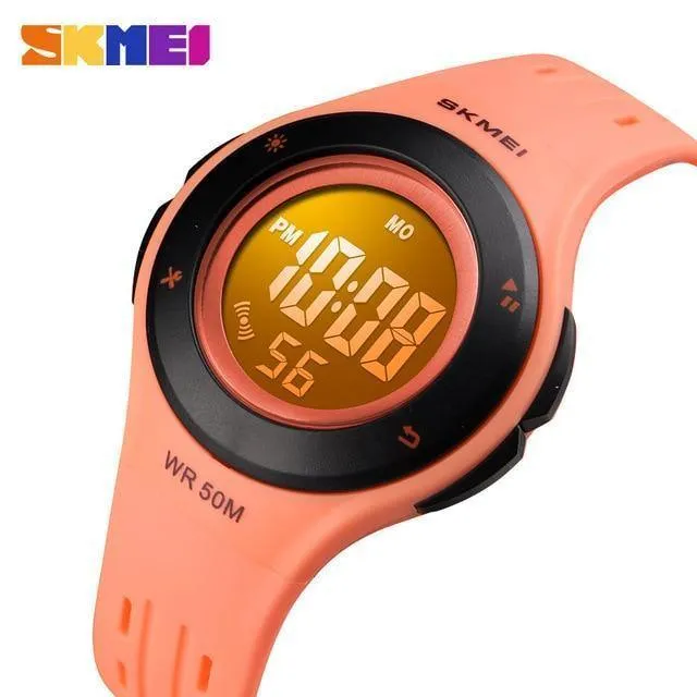 Uhren Für Kinder LED Sport Stil Kinder Digitale Elektronische Uhr Jungen Mädchen Kinder Cartoon 50M Wasserdichte Uhr SKMEI 2018