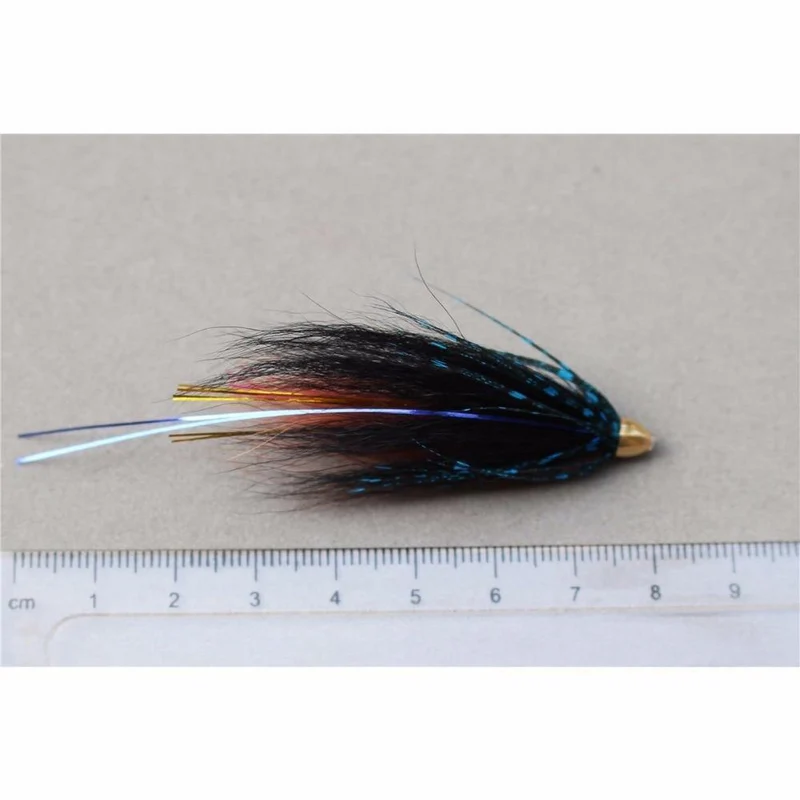 40 PC / Los Kegel-Hauptrohr-Fliege 5 sortierte Farben-populäres Luftschlangen-Fliegen-Lachsforelle Steelhead-Fliegen-Fischen fliegt die eingestellten Köder