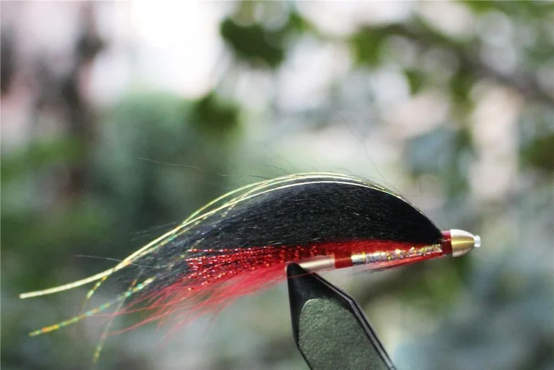 40 PC / Los Kegel-Hauptrohr-Fliege 5 sortierte Farben-populäres Luftschlangen-Fliegen-Lachsforelle Steelhead-Fliegen-Fischen fliegt die eingestellten Köder