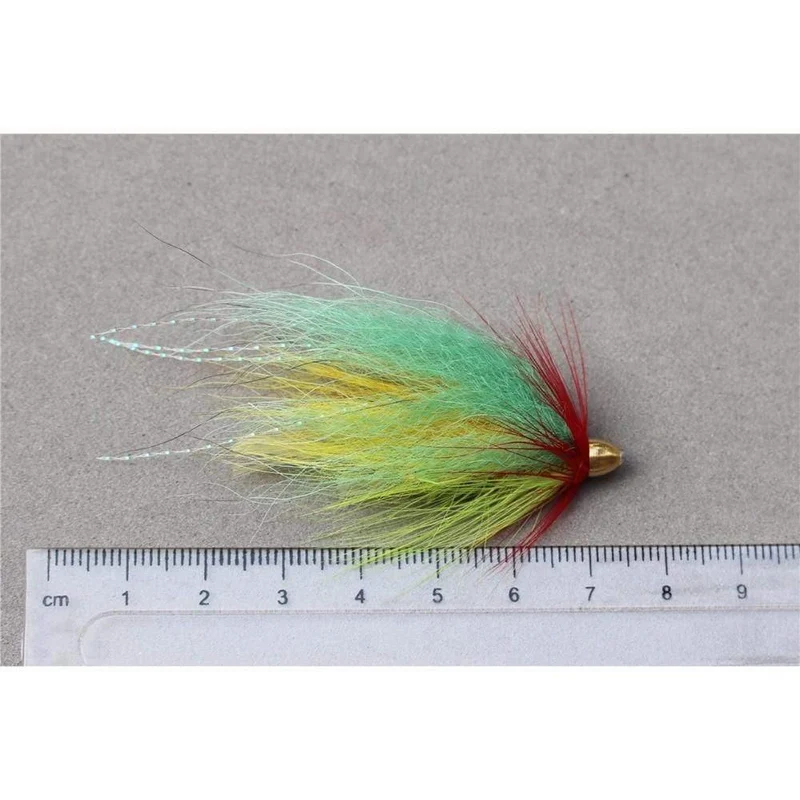 40 PC / Los Kegel-Hauptrohr-Fliege 5 sortierte Farben-populäres Luftschlangen-Fliegen-Lachsforelle Steelhead-Fliegen-Fischen fliegt die eingestellten Köder