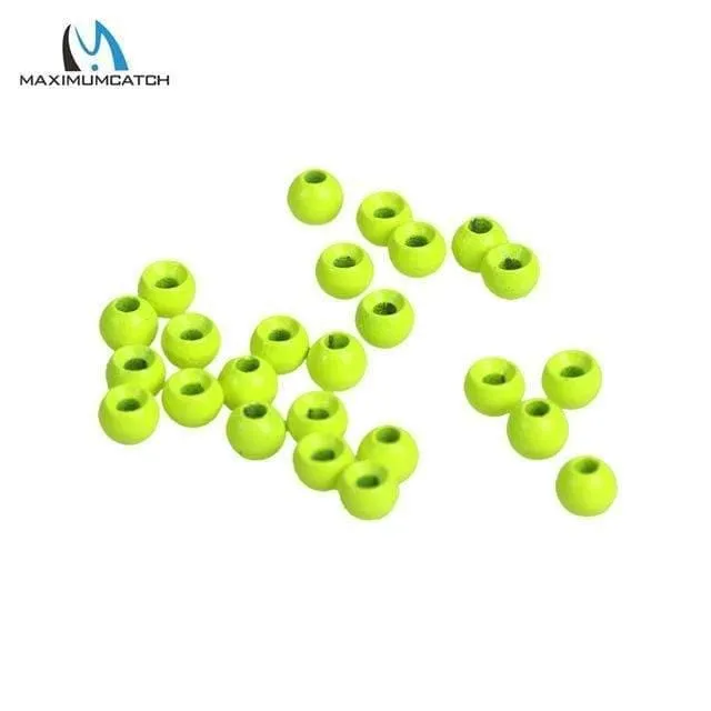 25 teile/los 2.0-3.8mm Fliegenbinden Wolframperlen Runde Nymphenkopf Ball Fliegenbinden Material 18 Verschiedene Farben