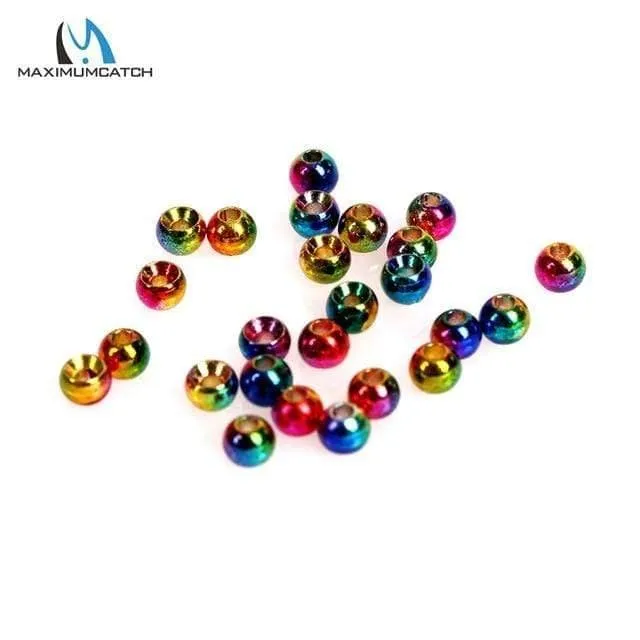 25 teile/los 2.0-3.8mm Fliegenbinden Wolframperlen Runde Nymphenkopf Ball Fliegenbinden Material 18 Verschiedene Farben