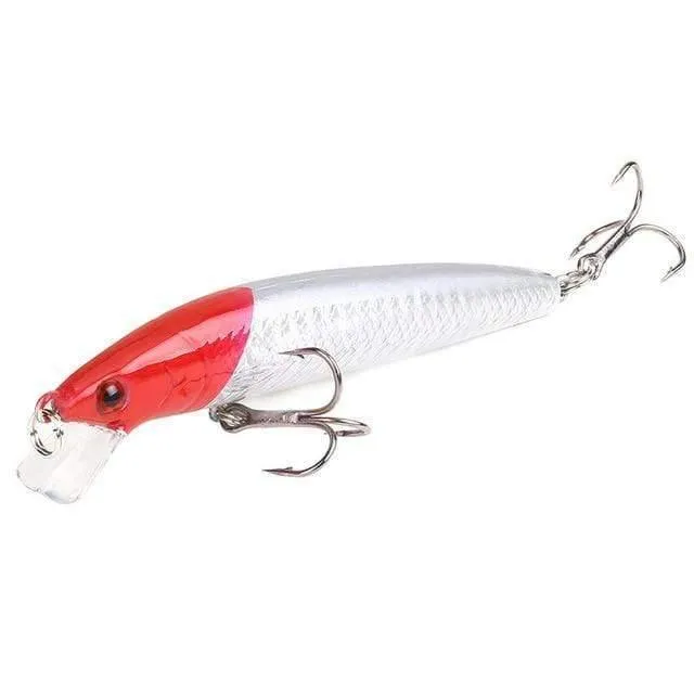 10 Teile/los 10cm 7.5g Harte Künstliche Wobbler Minnow Angeln Köder Locken Schwimmende Pesca Köder Fisch Lockt Für Ozean rilver
