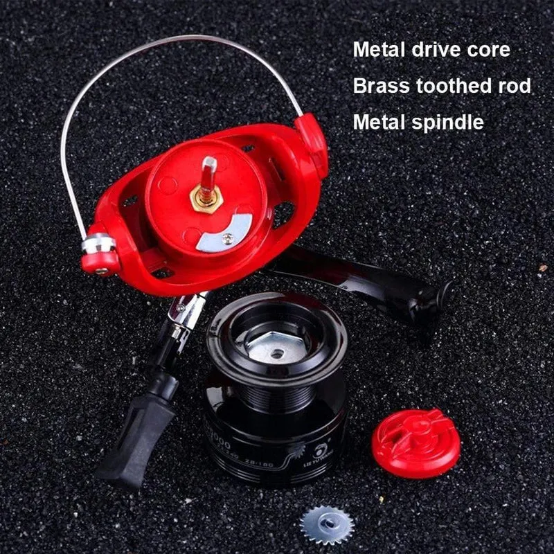 Angelrollen G-Ratio 5.0: 1 Bait Folding Rocker Spinnrad Angelrolle Carpa Molinete de Pesca