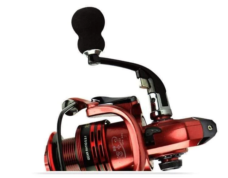 Alle-metall arm 13 + 1BB spinning angeln reel EVA Griff angelrollen 3 farben 1000-7000 serie Gapless metall kopf spinnrad