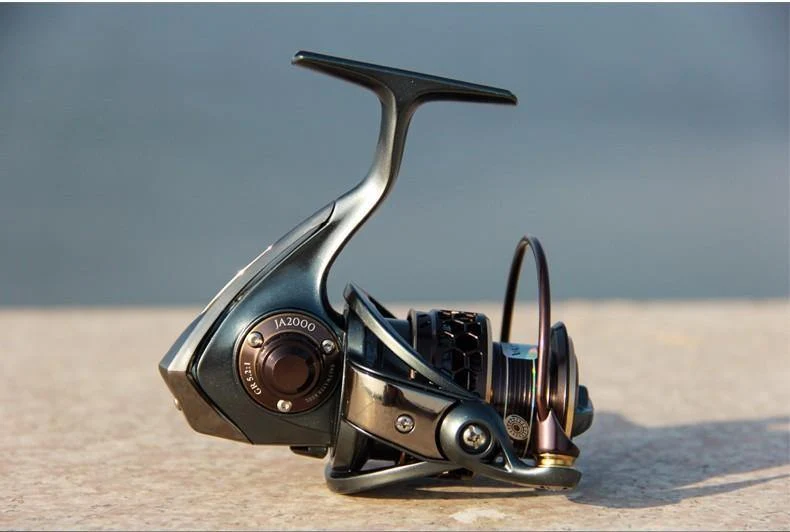 Angelrolle JAGUAR 2000 3000 Lure Spinning mit Ersatzspule Angelrolle Angelrolle Zwei Metallspulen