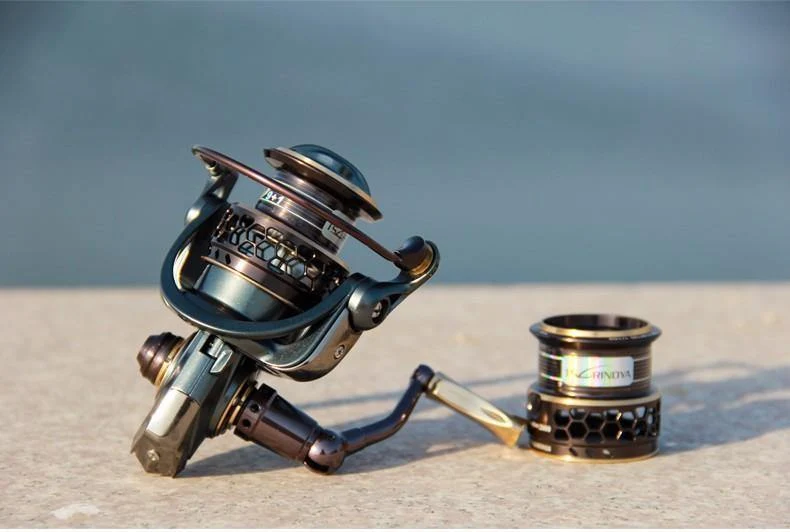 Angelrolle JAGUAR 2000 3000 Lure Spinning mit Ersatzspule Angelrolle Angelrolle Zwei Metallspulen
