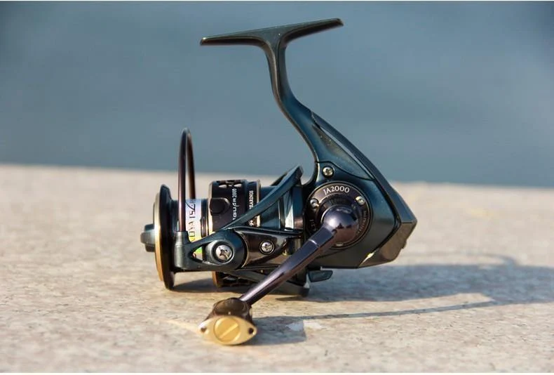 Angelrolle JAGUAR 2000 3000 Lure Spinning mit Ersatzspule Angelrolle Angelrolle Zwei Metallspulen