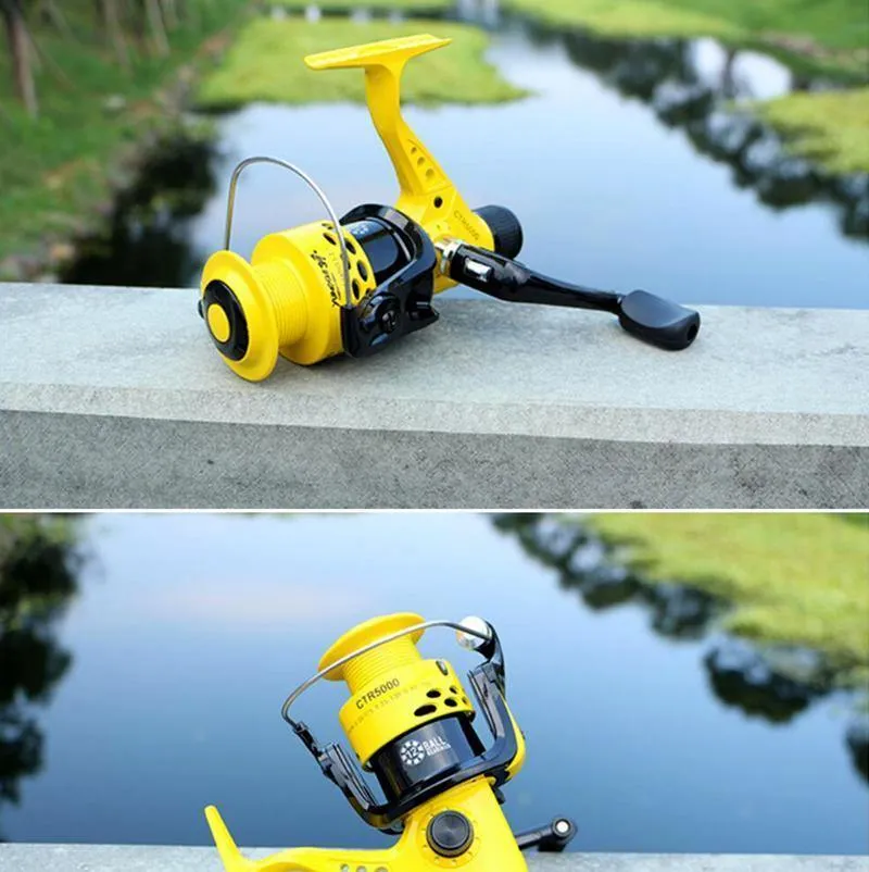 Angelrolle 12BB Spinnrad links / rechts Wechselarmspinnrolle pesca peche 2000-7000-Serie Angelrollen CTR